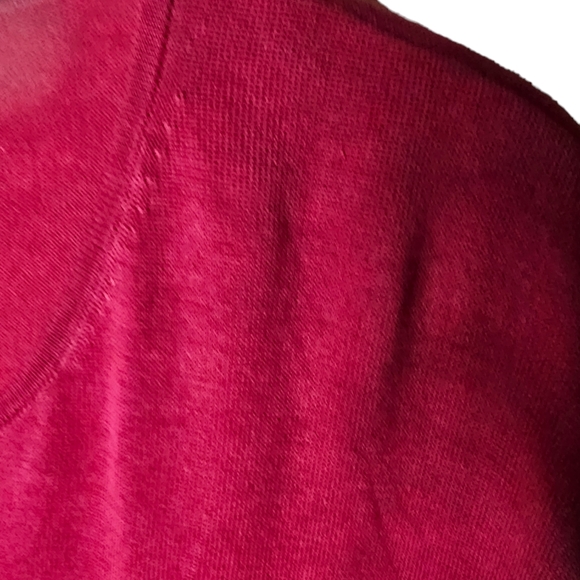 OSCAR women's red long-sleeved scoop neck sweater size 2X - Picture 3 of 6